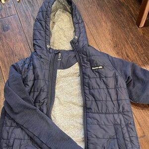 Roots hooded sweatshirt jacket.